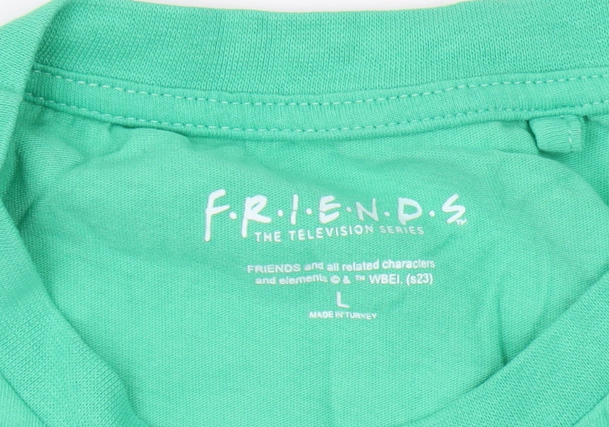 Friends Men's Green Central Perk Short Sleeve T-Shirt L