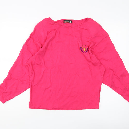 Winsmira Women's Pink Cotton Long Sleeve T-Shirt