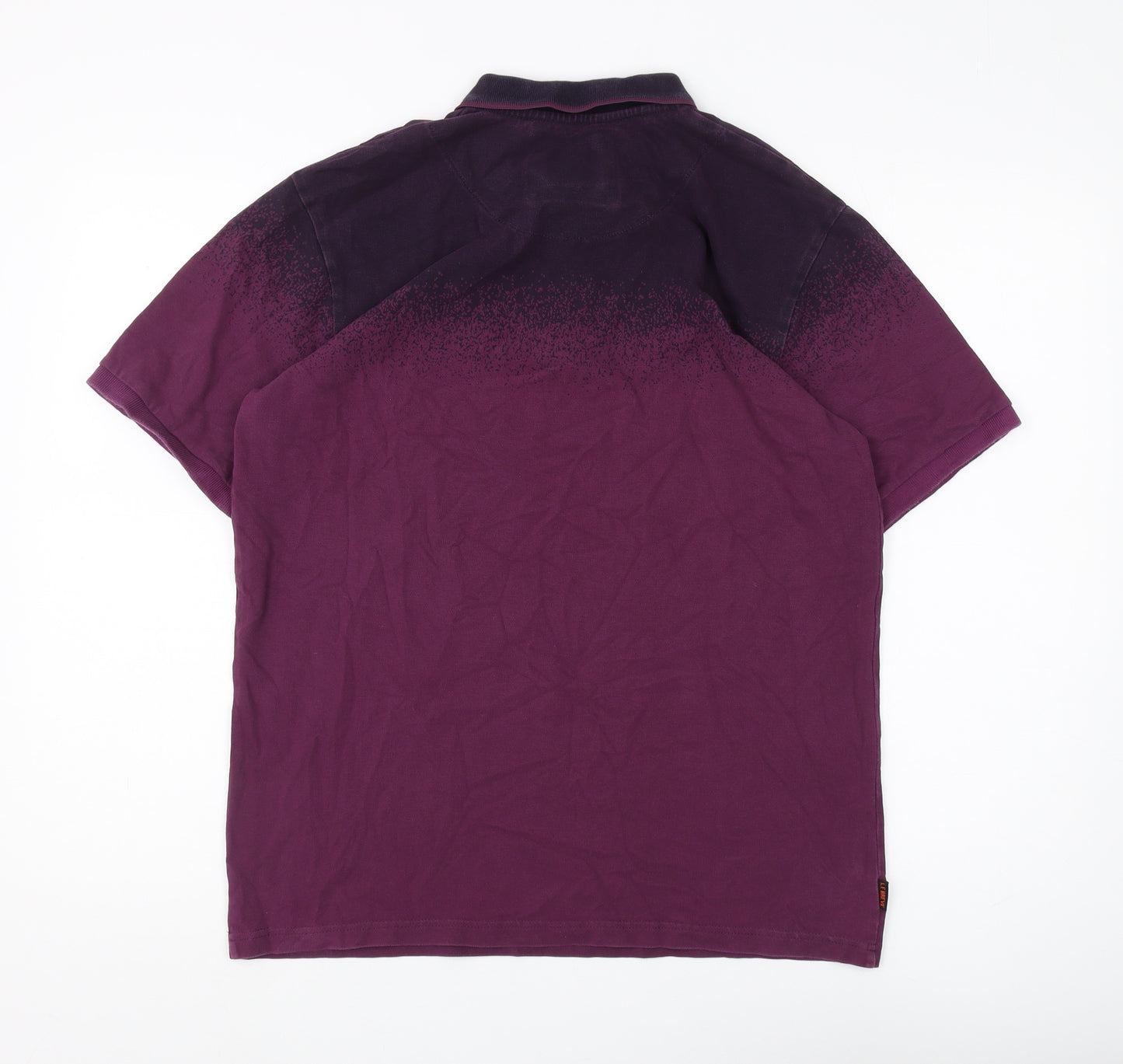 Le Breve Men's Purple Polo Medium Short Sleeve
