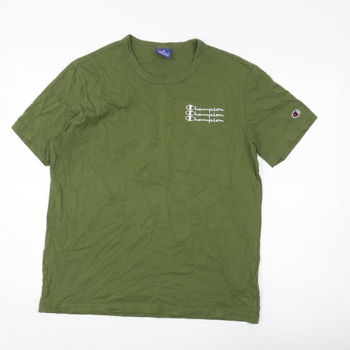 Champion Men's Green XL T-Shirt - Classic & Comfortable