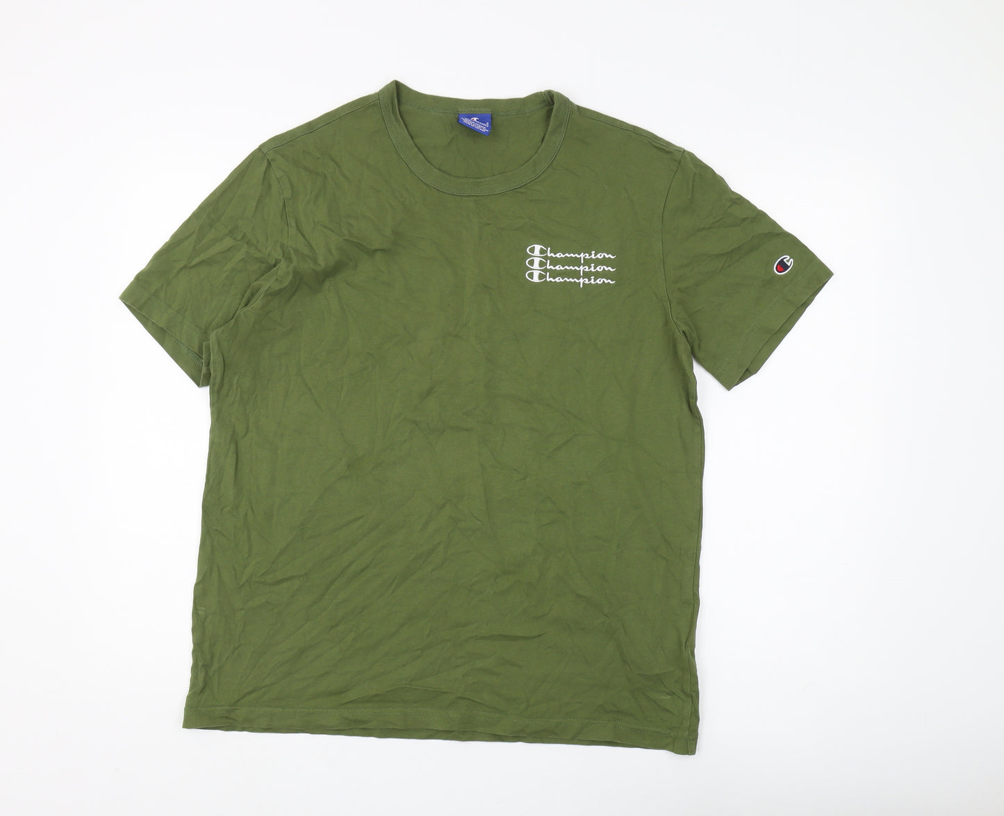Champion Men's Green XL T-Shirt - Classic & Comfortable