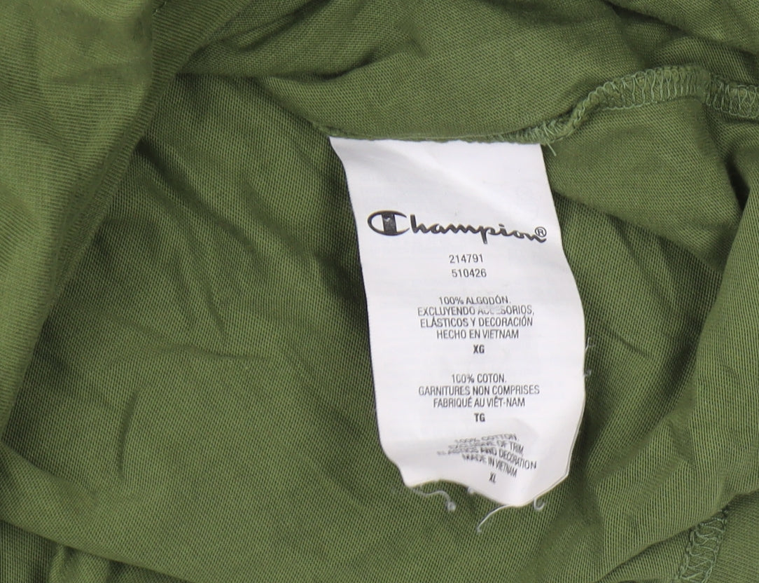Champion Men's Green XL T-Shirt - Classic & Comfortable