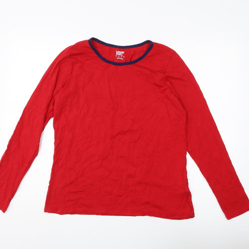 Lands' End Women's Red Long Sleeve Top M