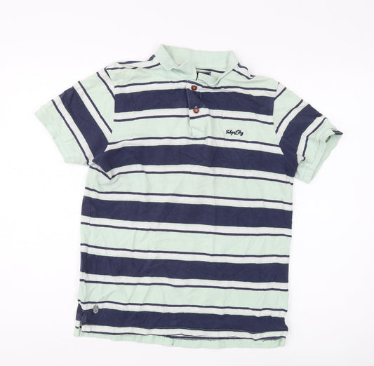 Tokyo Laundry Men's Multicoloured Striped Polo M