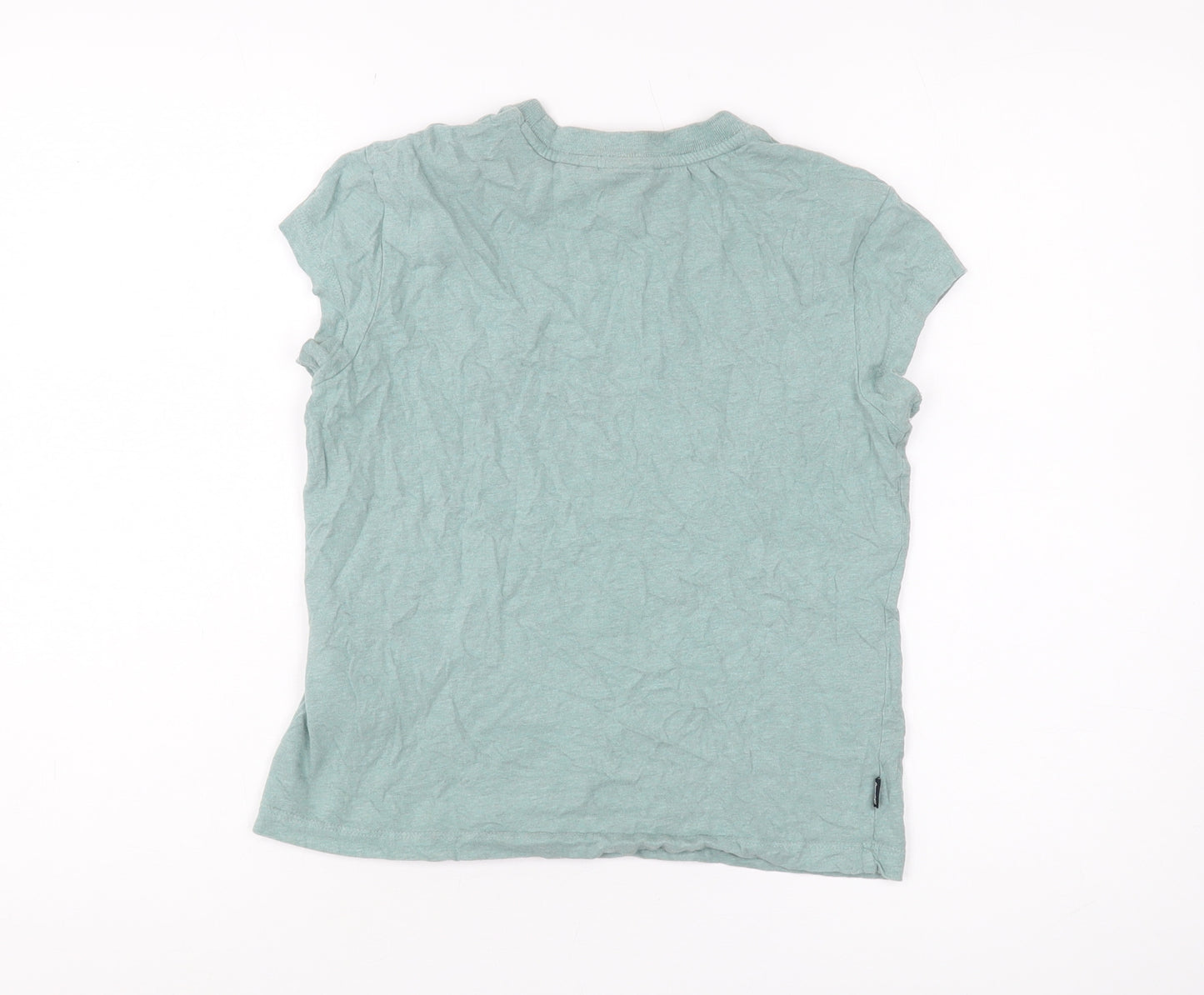 Superdry Women's Green Jersey T-Shirt Size 10