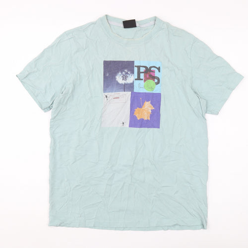 PS Paul Smith Men's Blue Graphic T-Shirt M