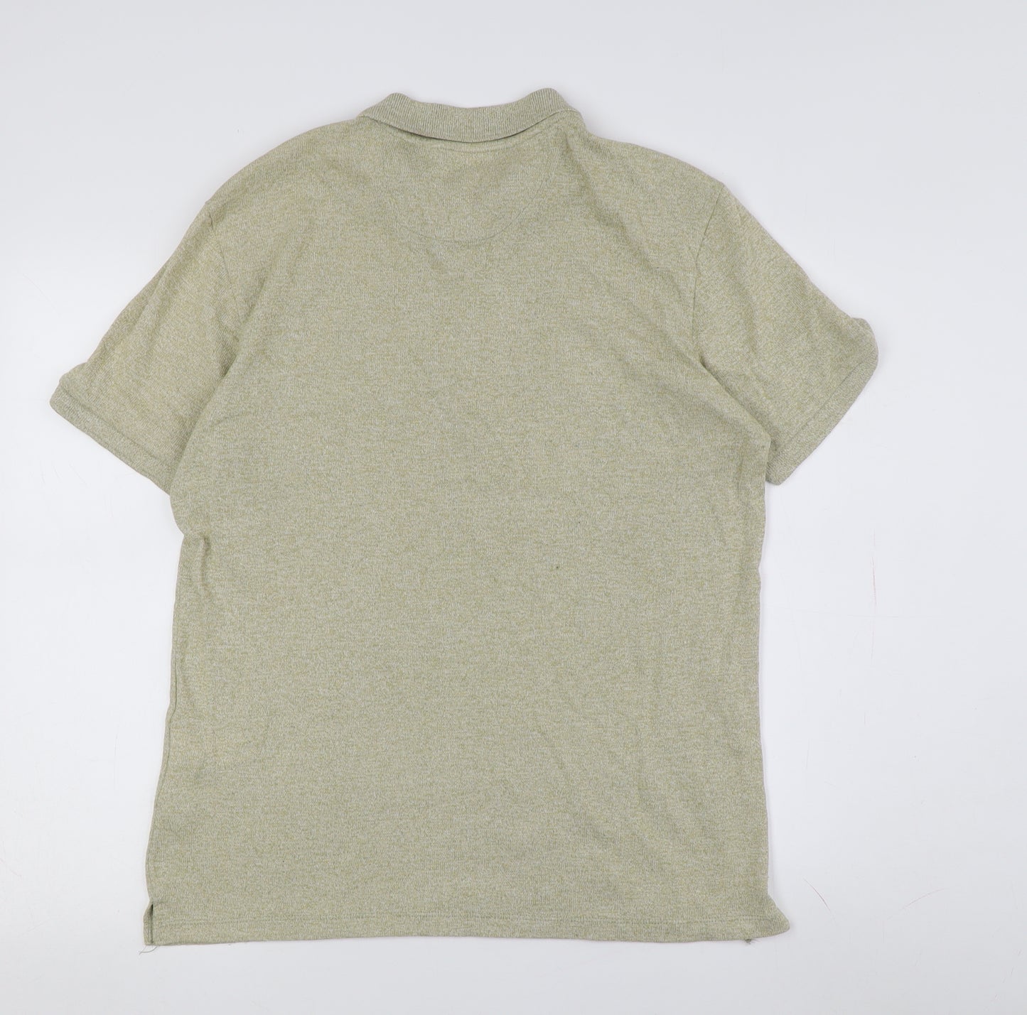 Zara Men's Beige M Polo Shirt, Short Sleeve, Cotton Blend