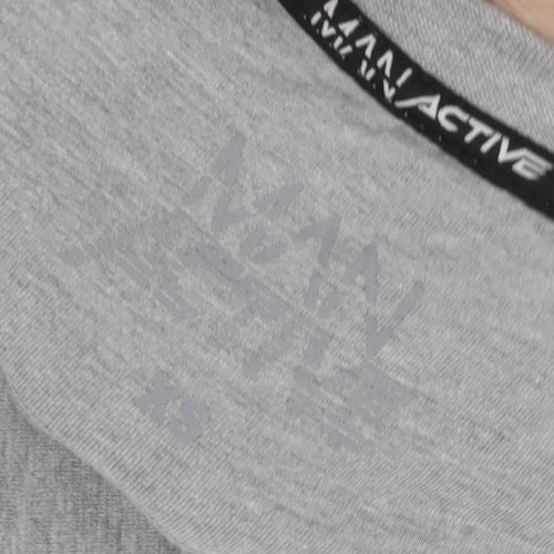 MAN Active Men's Grey XS Crew Neck T-Shirt