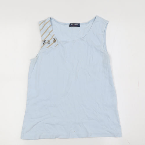 Saint James Women's Blue Tank Top Size 8