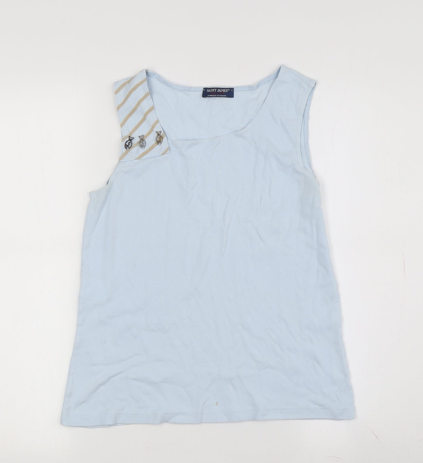 Saint James Women's Blue Tank Top Size 8
