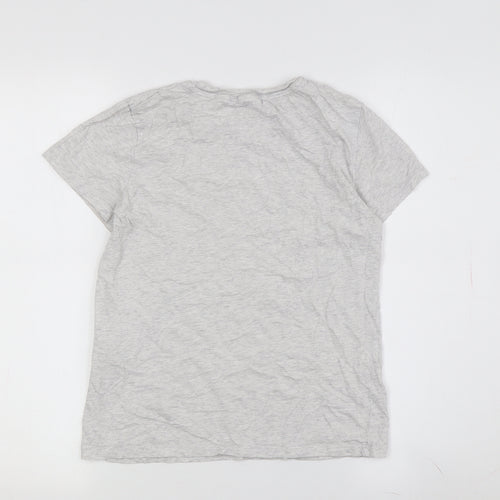 Levi's Boys Grey XS Logo T-Shirt Crew Neck Casual