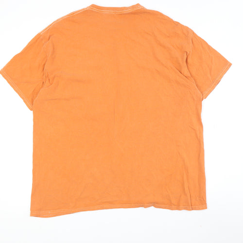 iets frans... Men's Orange L Crew Neck T-Shirt