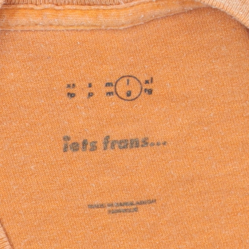 iets frans... Men's Orange L Crew Neck T-Shirt
