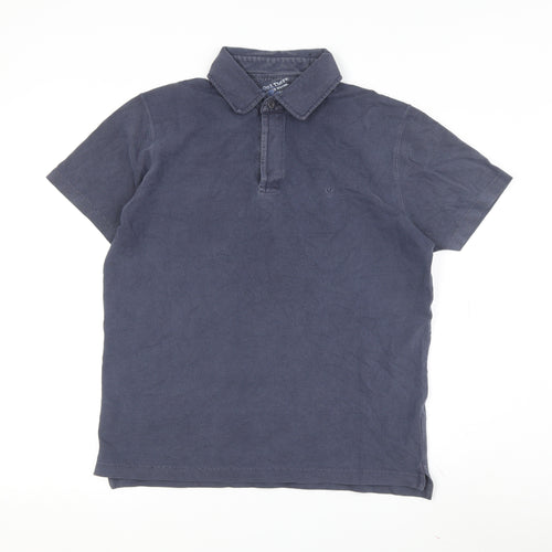 Marks and Spencer Men's Blue S Short Sleeve Polo Shirt