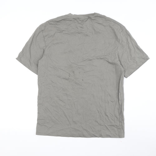 Zara Men Grey Short Sleeve Crew Neck T-Shirt S