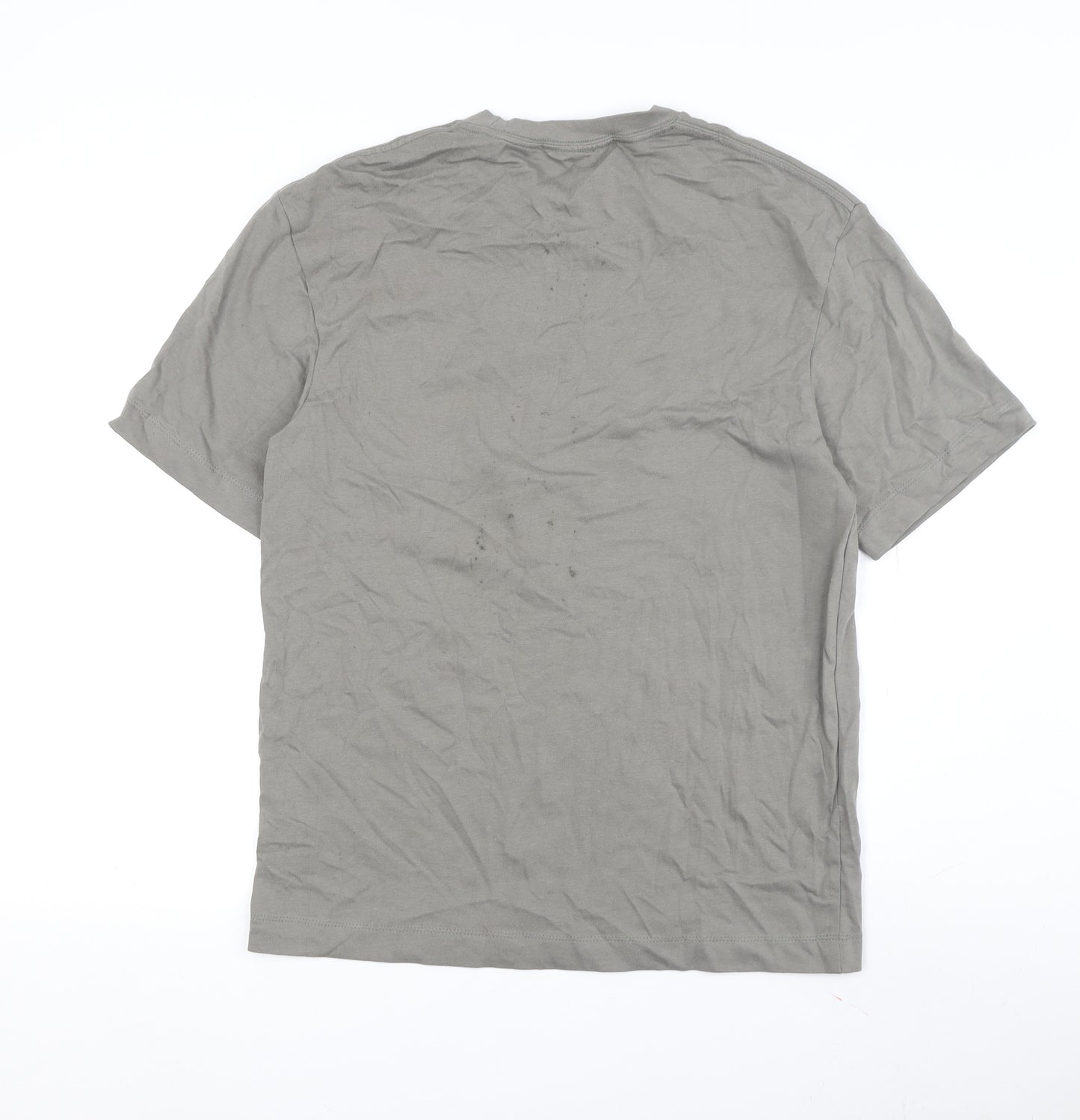 Zara Men Grey Short Sleeve Crew Neck T-Shirt S
