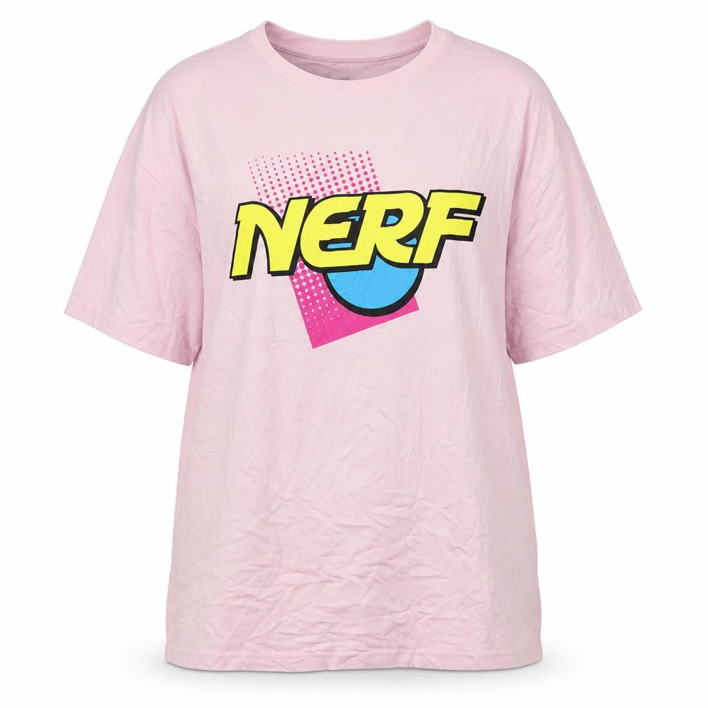 Next Pink Cotton T-Shirt, Women's, 2XL, Nerf Gun