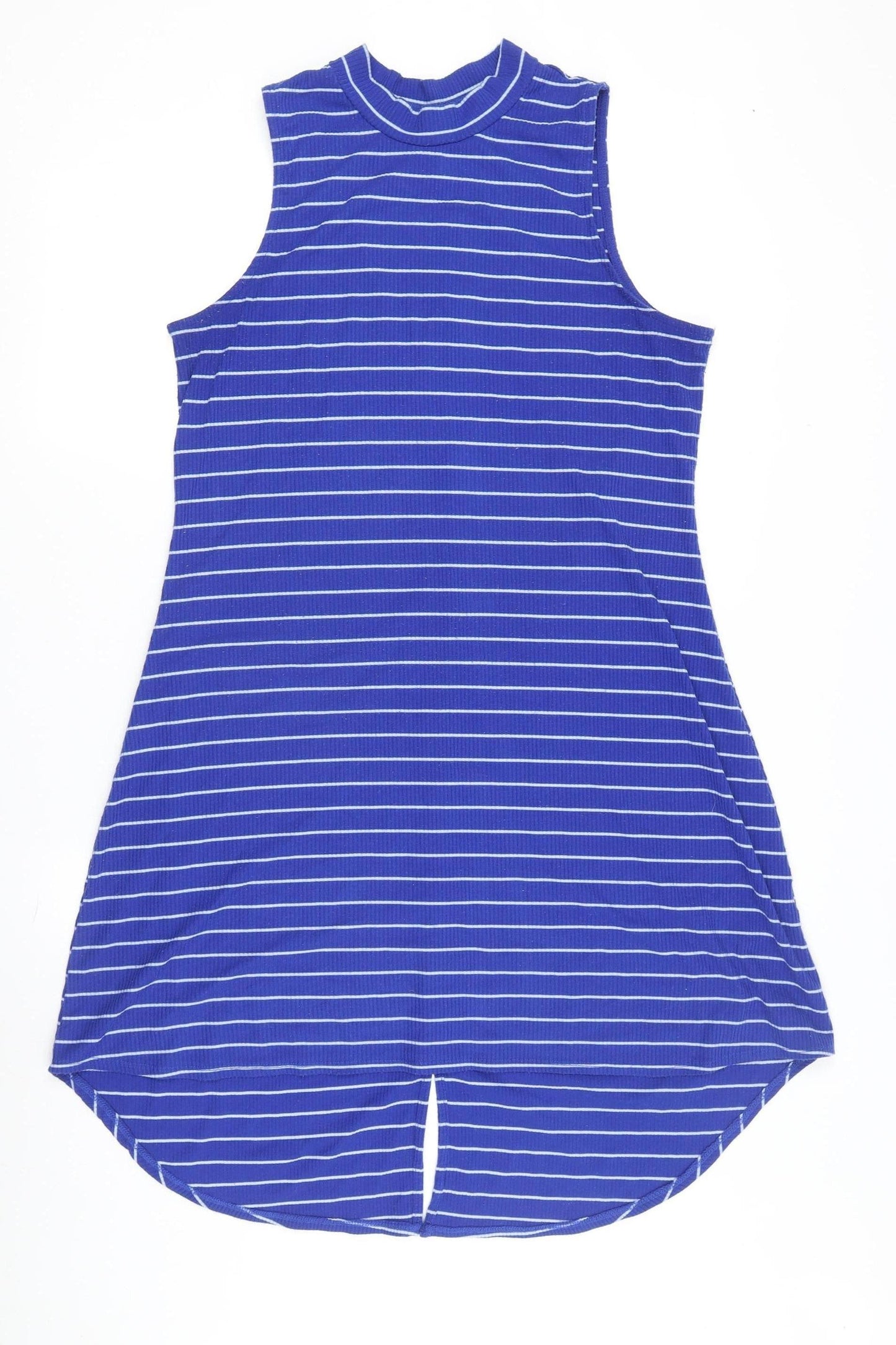 My Michele Women's Blue Striped Shirt Dress XL