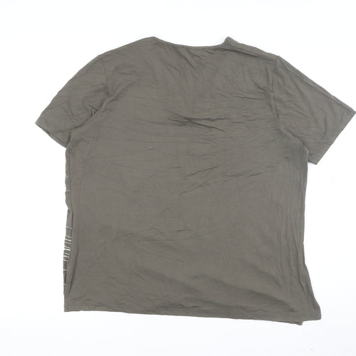 Dorpna Women's Brown V-Neck T-Shirt Small