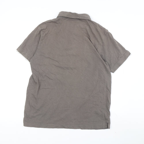 Red Herring Men's Brown Polo L Short Sleeve Casual