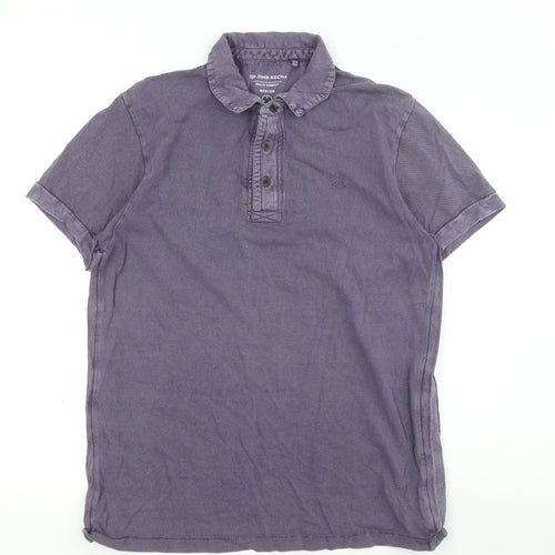 John Rocha Men's Purple Cotton Polo Shirt M