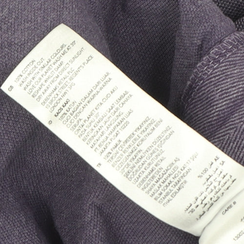 John Rocha Men's Purple Cotton Polo Shirt M