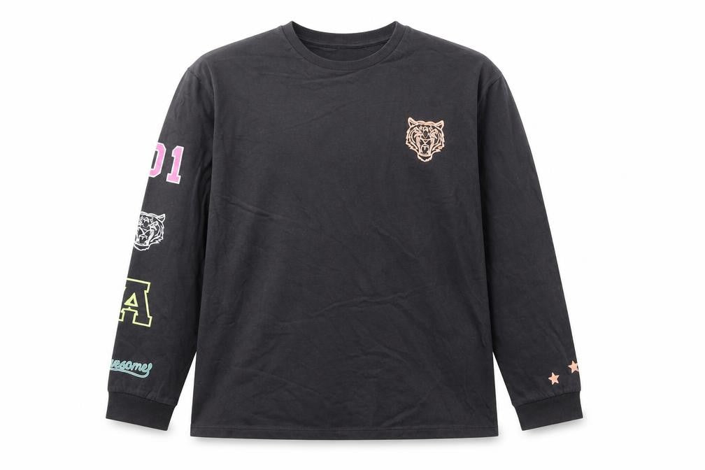 Marks and Spencer Boys Long Sleeve Black Graphic T-Shirt