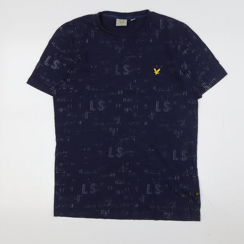 Lyle & Scott Men's Blue Graphic Print T-Shirt M