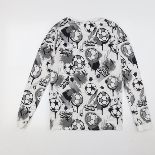 Marks and Spencer Boys Multicoloured Graphic Long Sleeve T-Shirt