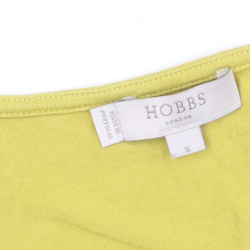 Hobbs Women Yellow 3/4 Sleeve Square Neck Top