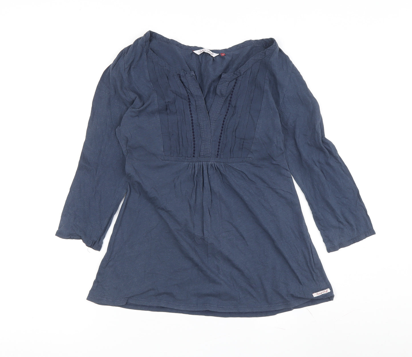 White Stuff Women's Blue Tunic Blouse Size 12