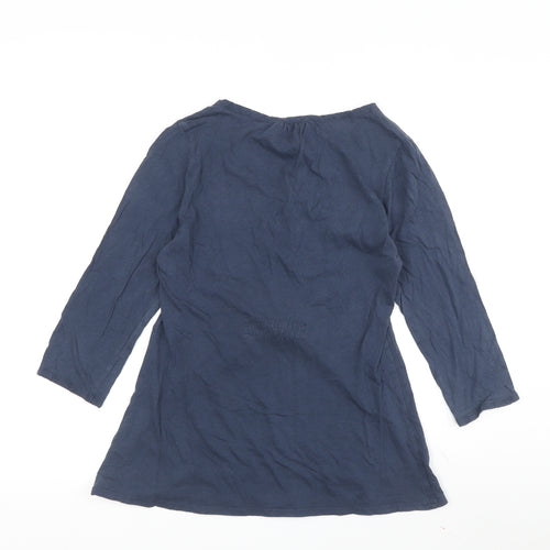 White Stuff Women's Blue Tunic Blouse Size 12