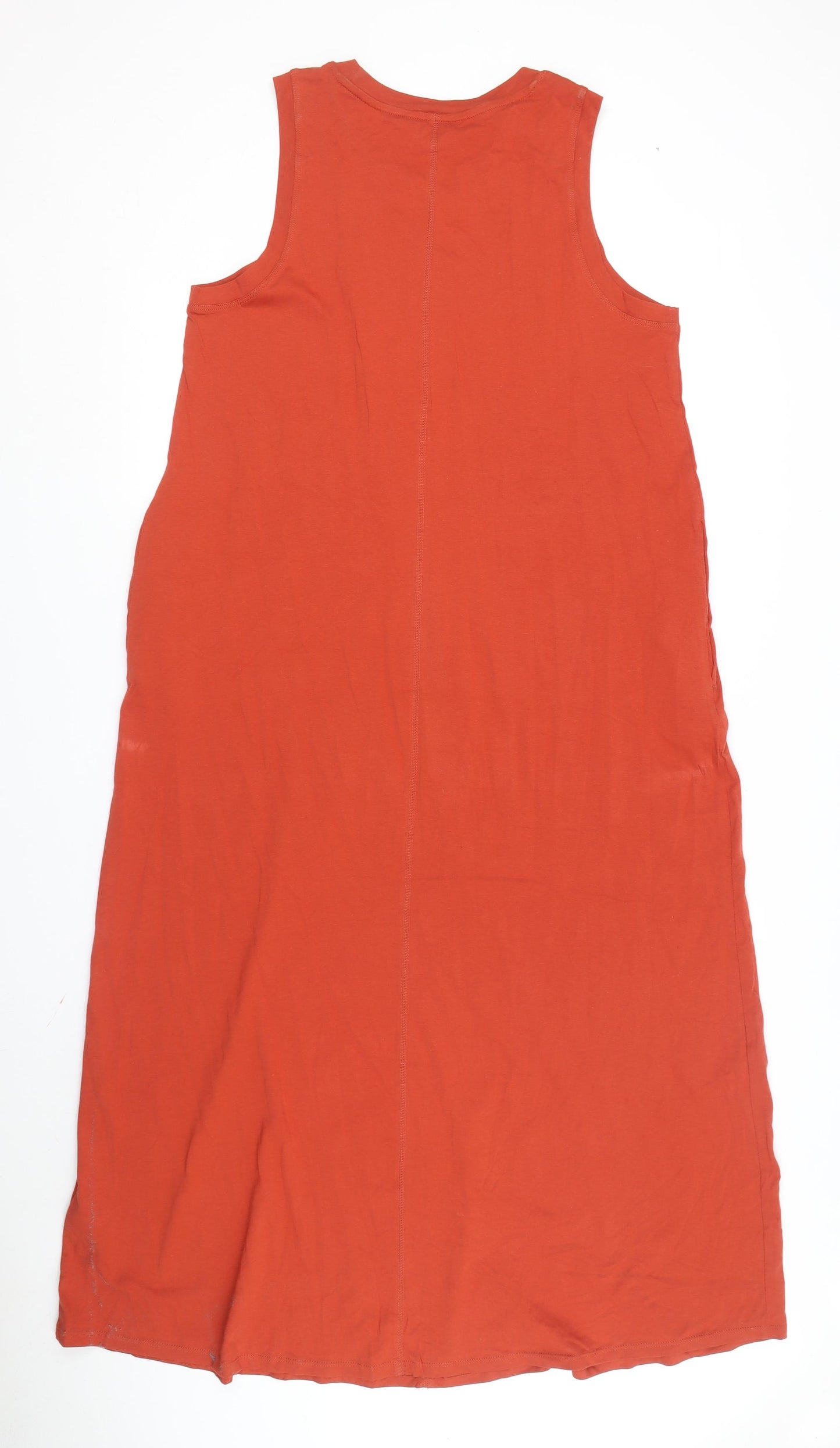 Marks and Spencer Women's Red Long Tank Dress Size 14
