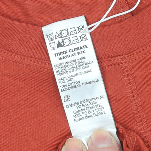 Marks and Spencer Women's Red Long Tank Dress Size 14