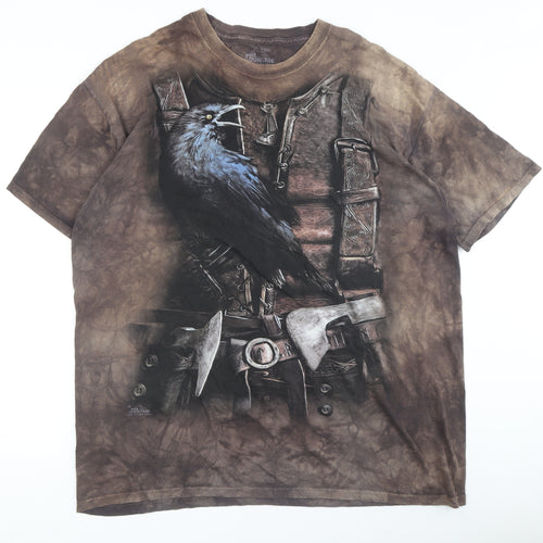 The Mountain Men's Brown 2XL Animal Graphic T-Shirt