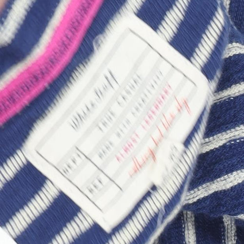 White Stuff Women's Blue Striped Shift Dress Size 14