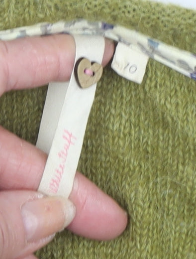 White Stuff Women's Green Wool Cardigan, Size 10, Full Zip, Casual