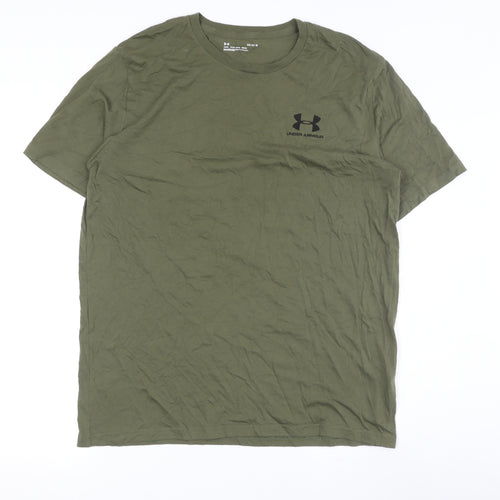 Under Armour Men's Green Relaxed T-Shirt L