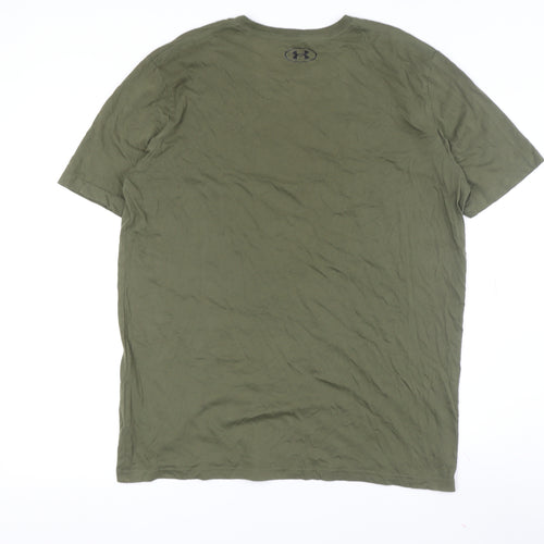 Under Armour Men's Green Relaxed T-Shirt L