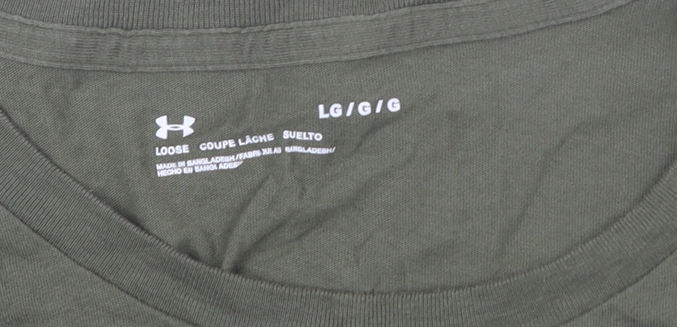 Under Armour Men's Green Relaxed T-Shirt L