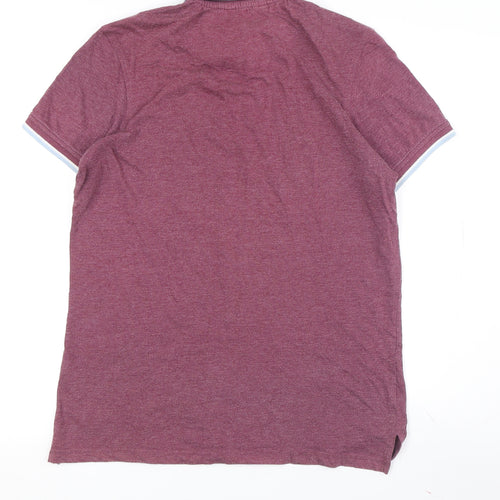 Fluid Men's Red Polo Shirt S Short Sleeve Cotton