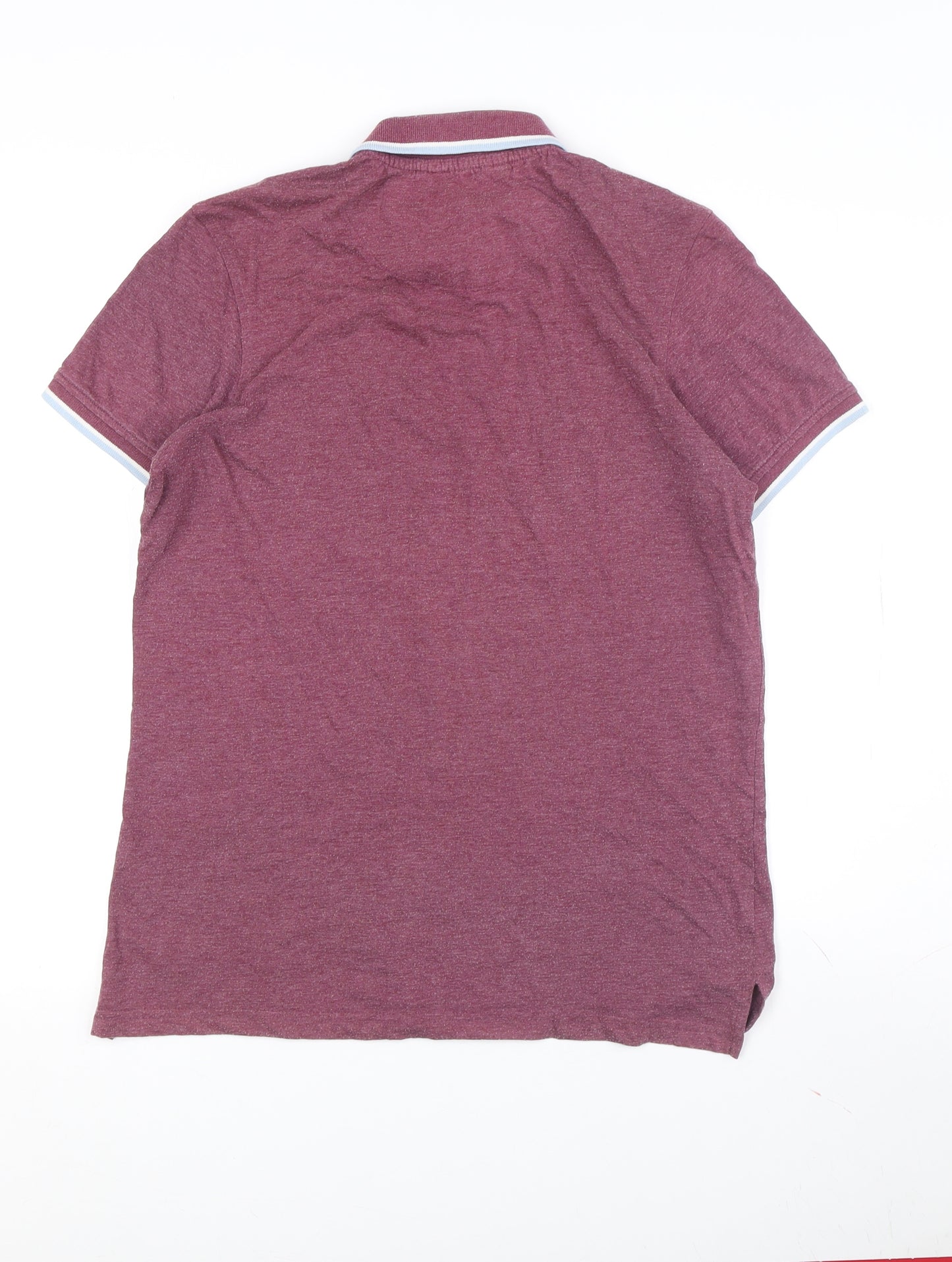 Fluid Men's Red Polo Shirt S Short Sleeve Cotton
