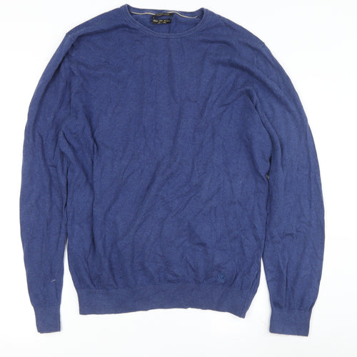 Massimo Dutti Men's Blue XL Pullover Jumper