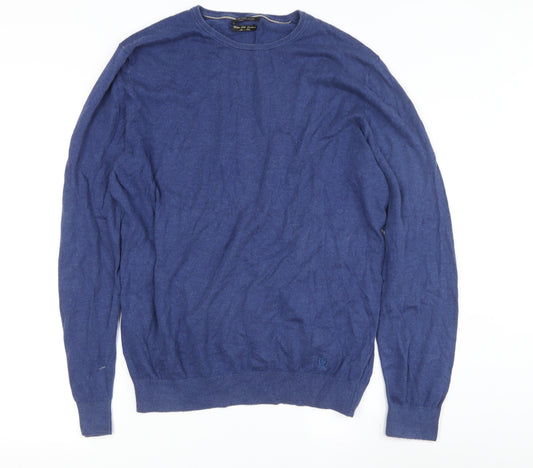 Massimo Dutti Men's Blue XL Pullover Jumper