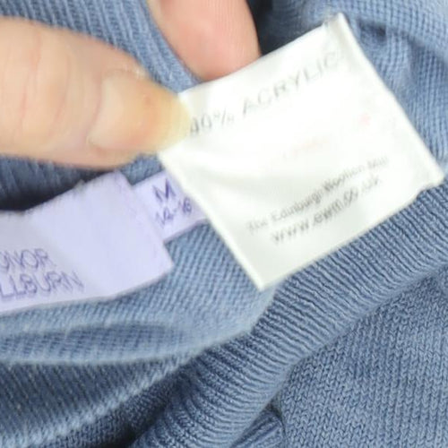 Honor Millburn Women's Blue Mock Neck Pullover M