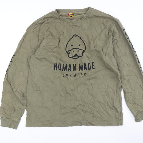 Human Made Green XL Long Sleeve T-Shirt