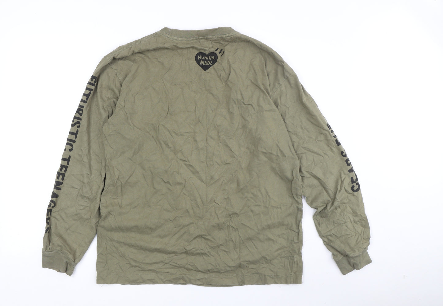Human Made Green XL Long Sleeve T-Shirt