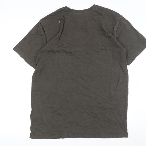 Carhartt Men's Brown Crew Neck T-Shirt M