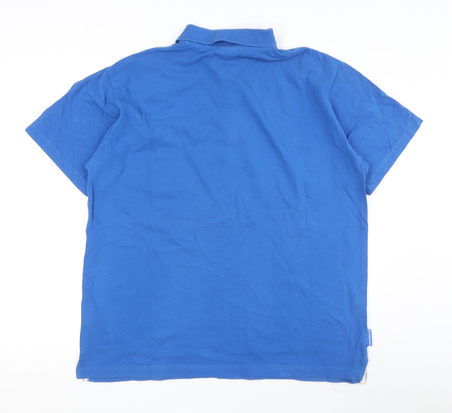 Lotto Men's Blue Polo Shirt XL Cotton Short Sleeve