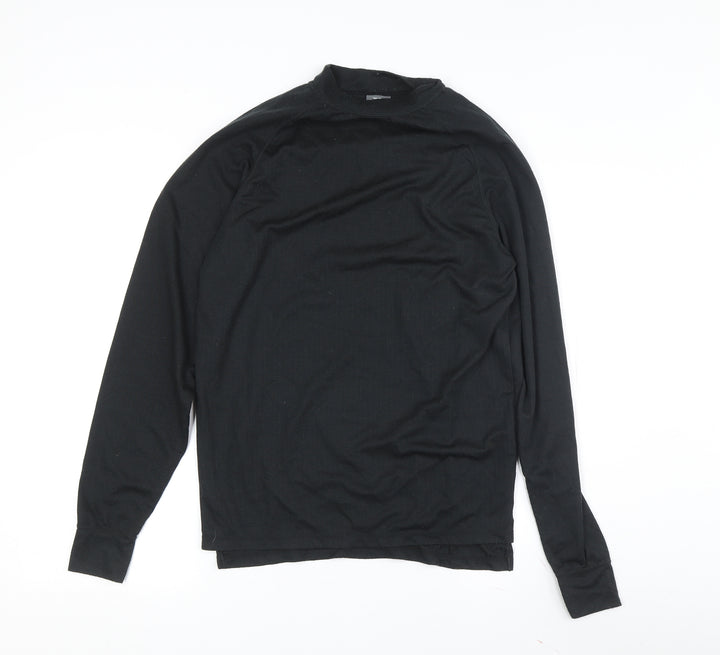 Trespass Men's Black Long Sleeve T-Shirt, Medium